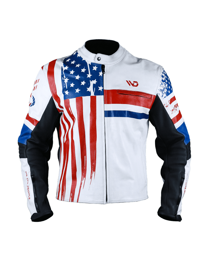 Autonomy Leather Motorcycle Jacket - Front View