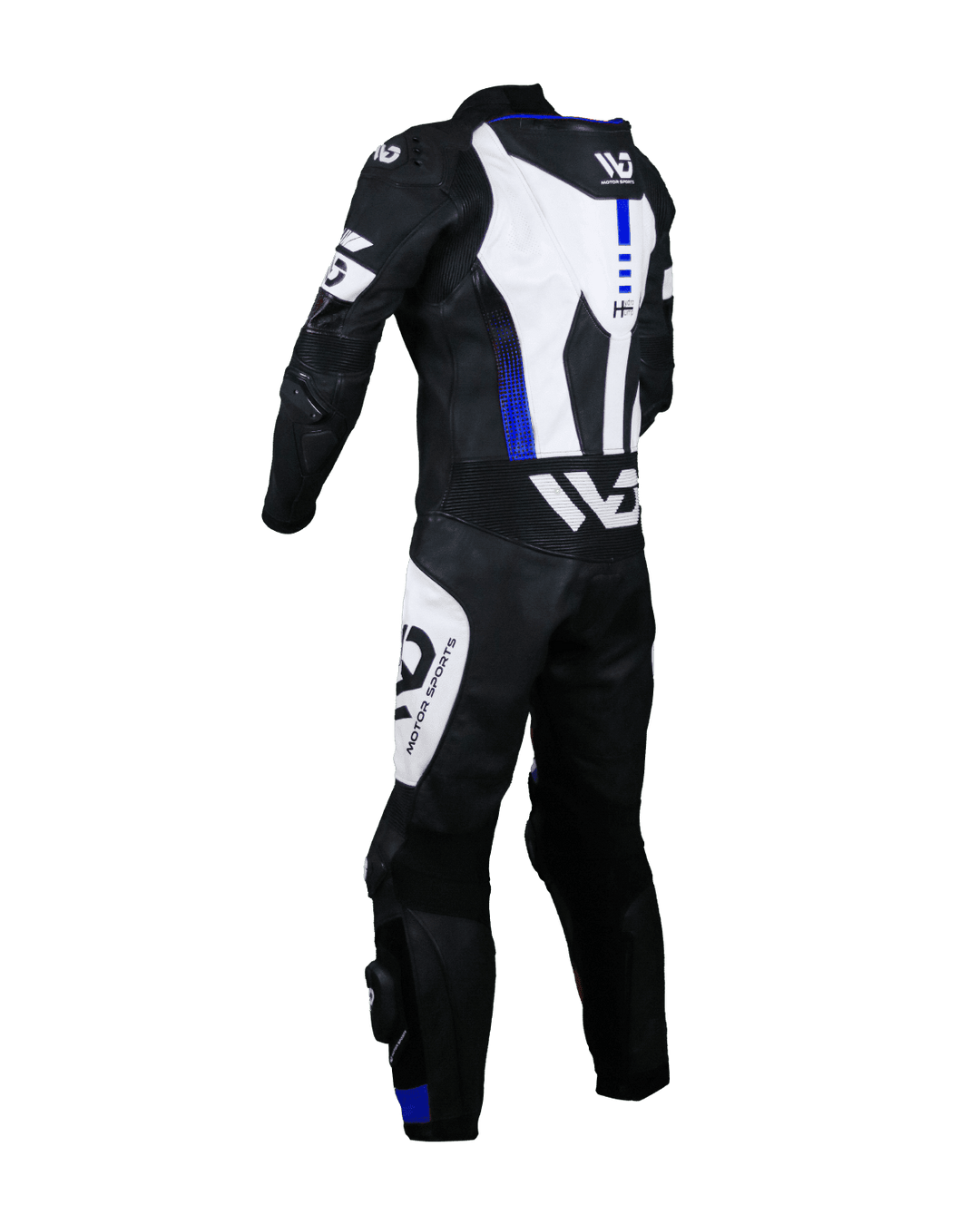 Titanium RR Motorcycle Suit - Back side View Blue colour