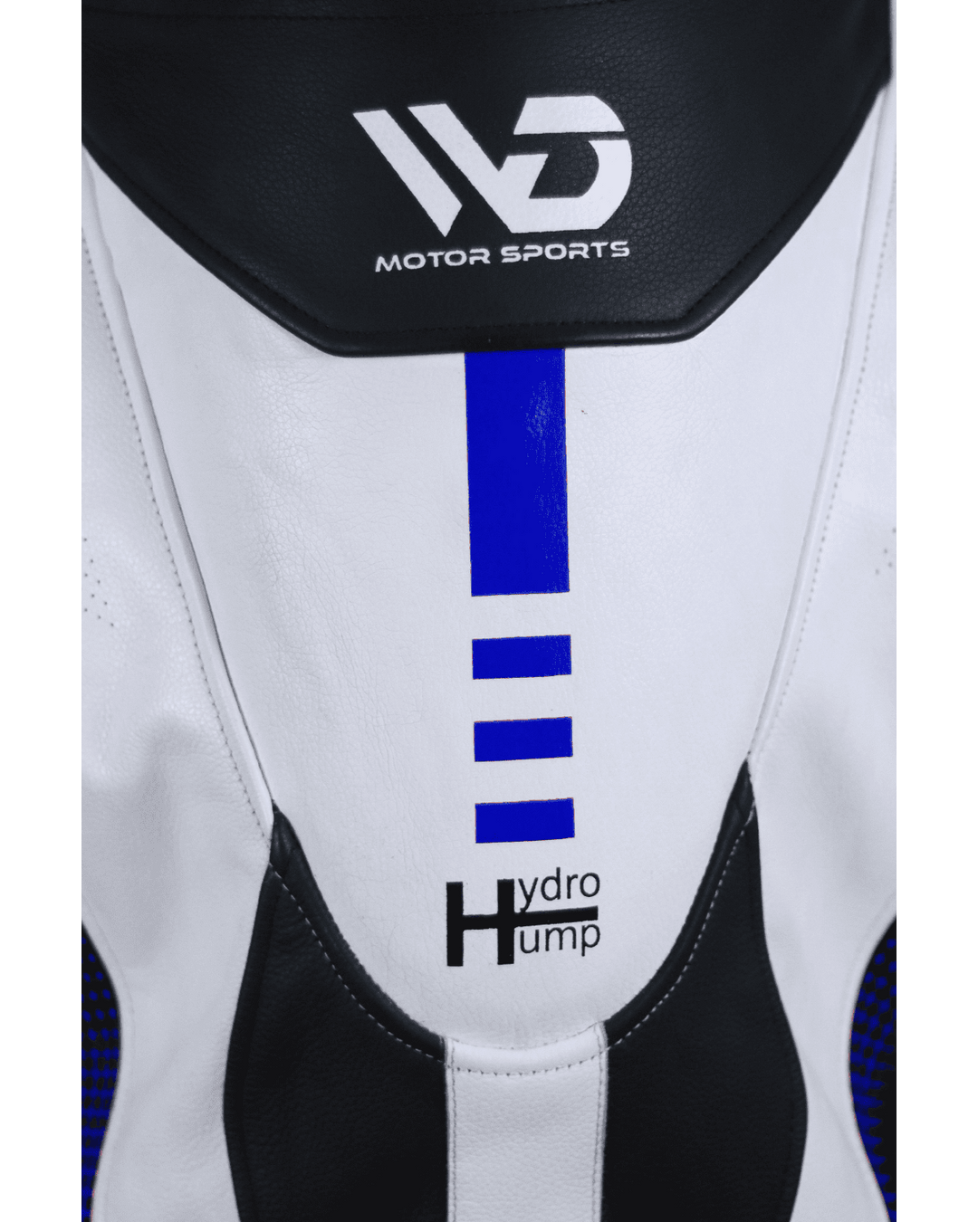 Titanium RR Motorcycle Suit - Back Hum View Blue Colour