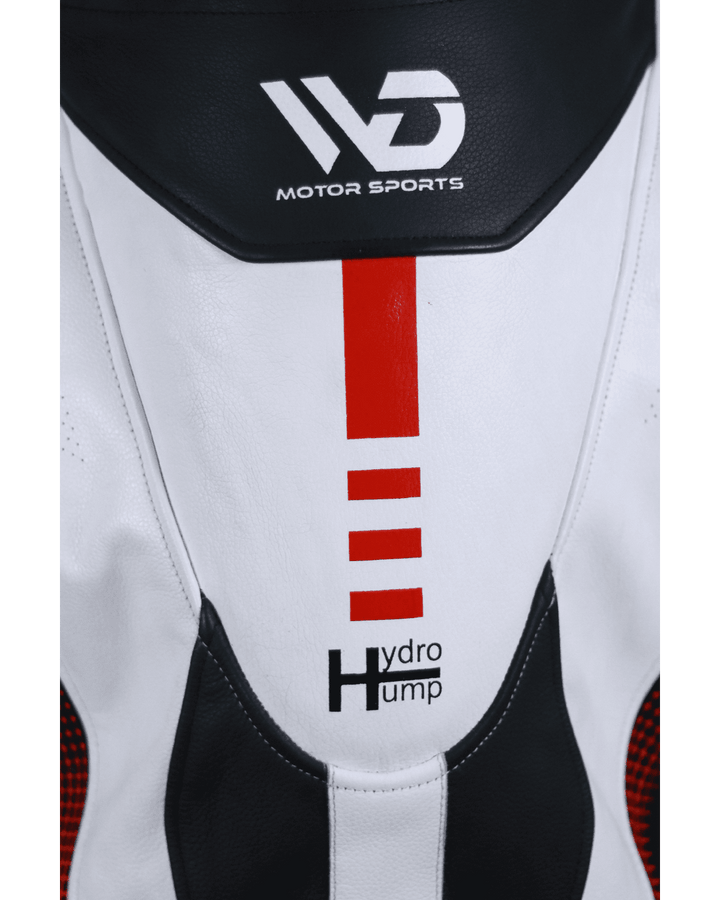 Titanium RR Motorcycle Suit - Back Hump View