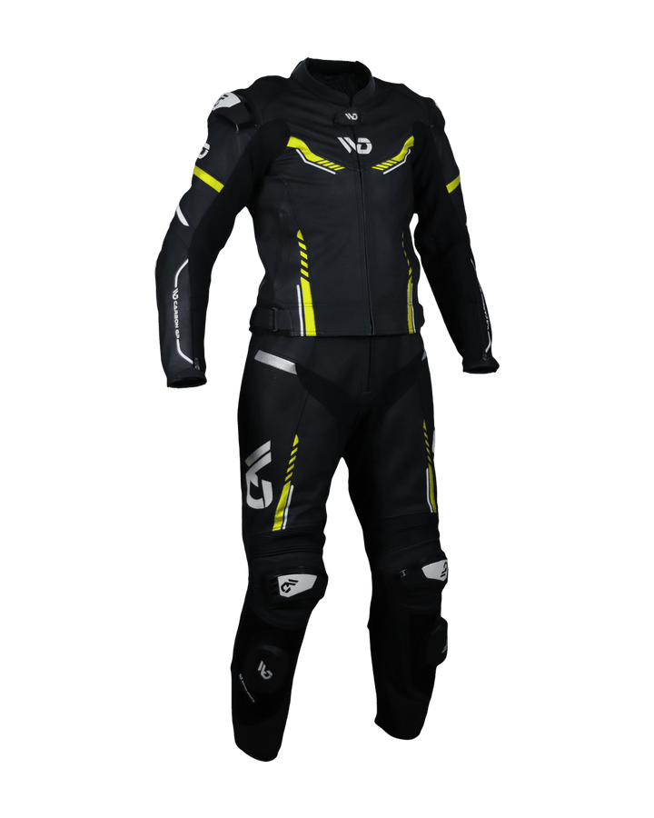 WD CARBON GP 2-PC - Motorcycle Leather Suit - Front View