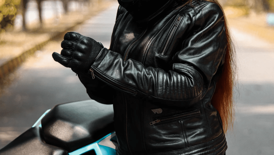 Vegas Motorcycle Leather Gloves