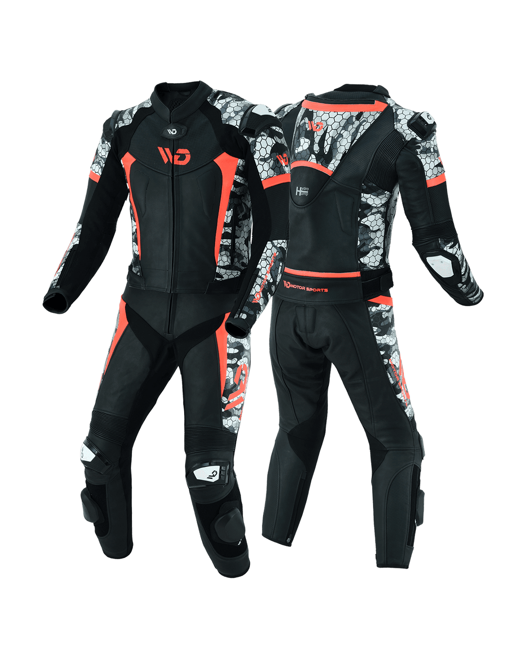 Camex PRO 2-Piece Leather Suit - Front and Back View