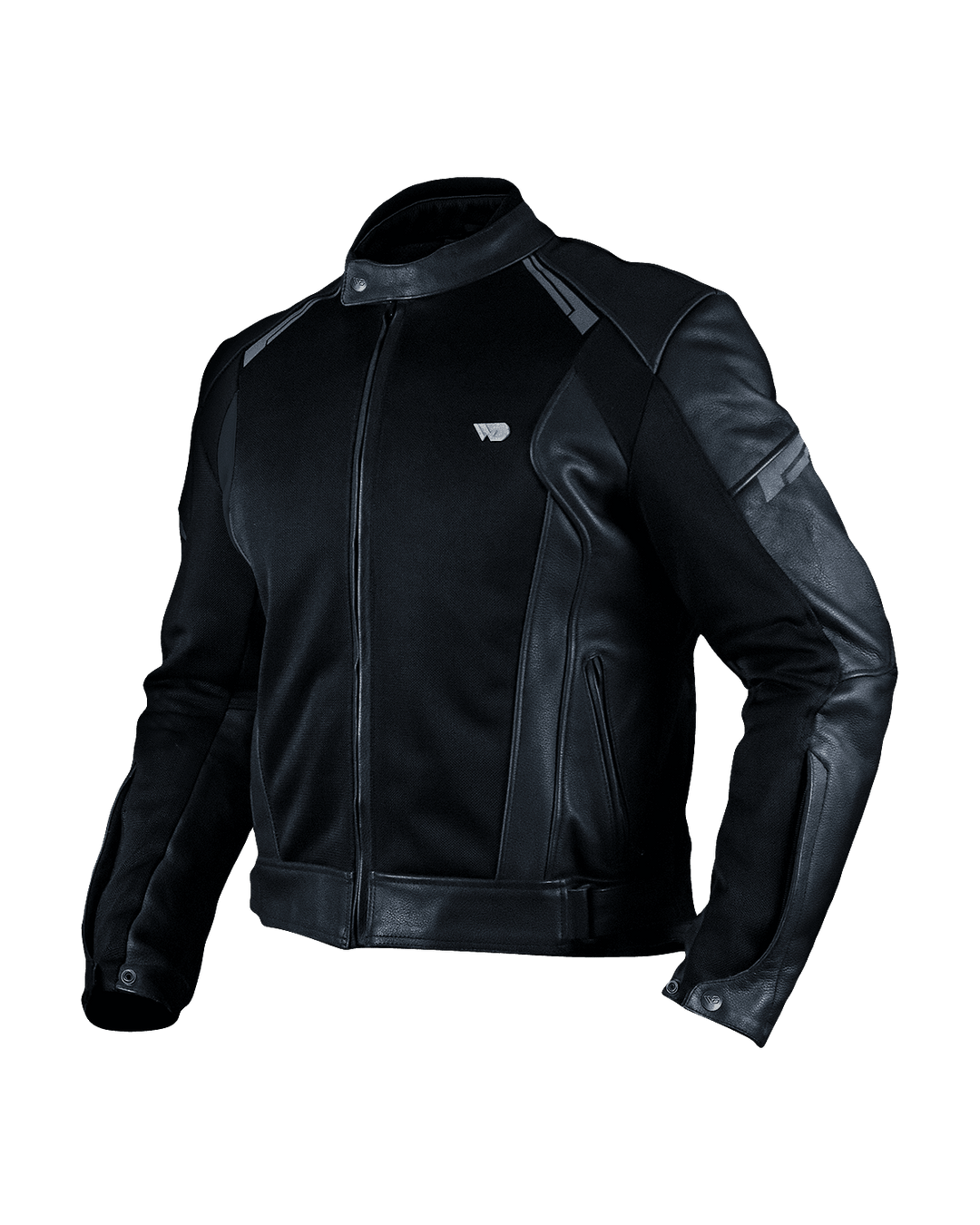 Aston Leather Motorcycle Jacket - Side View
