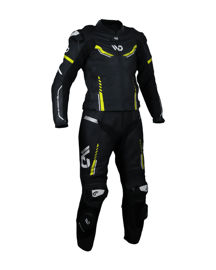WD CARBON GP 2-PC - Motorcycle Leather Suit - Front View