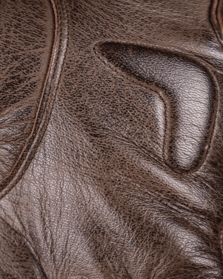 WD Blunt Leather Motorcycle Gloves - Leather Slider View
