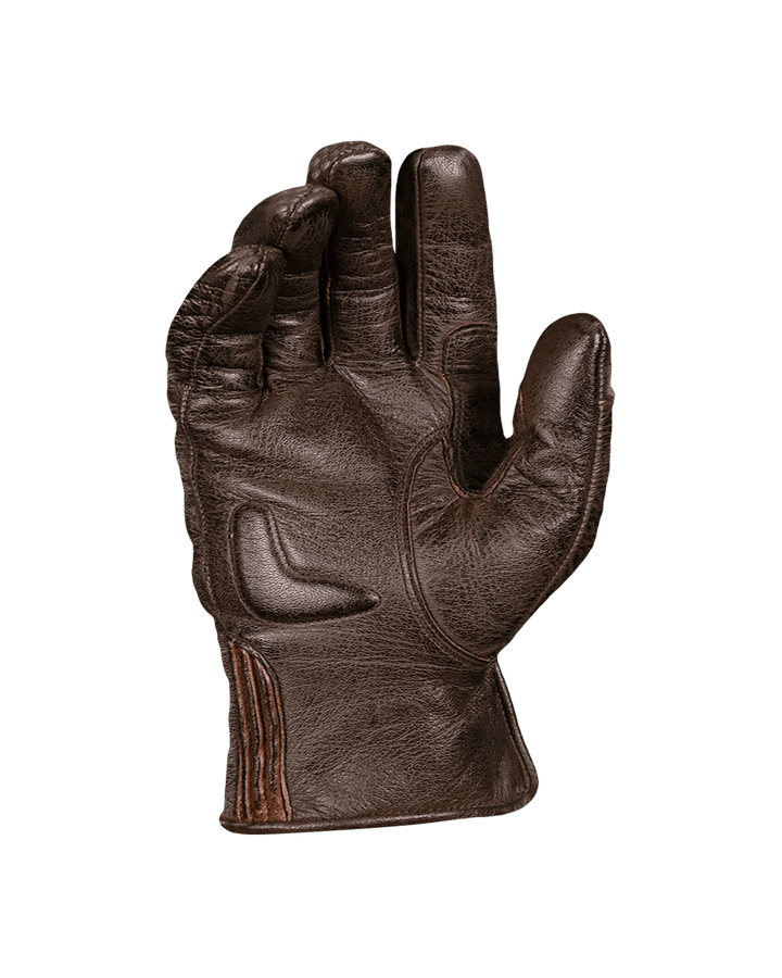 WD Blunt Leather Motorcycle Gloves - Back View